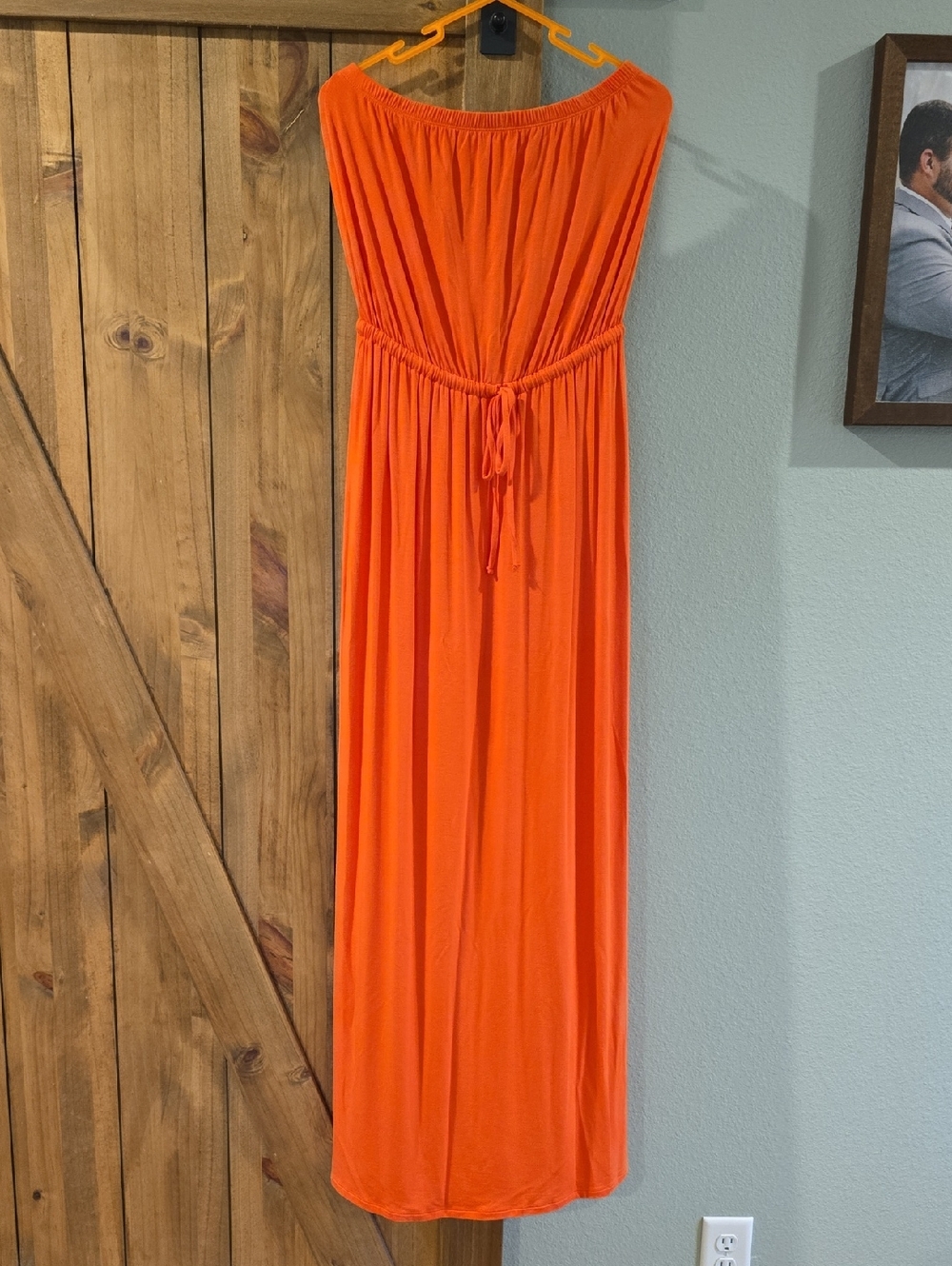 Old Navy Bright Orange Stretch Jersey Top